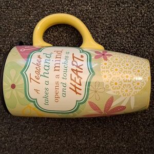 A Teacher Takes A Hand, Opens A Miind, And Touches A Heart. Ceramic 20oz Mug